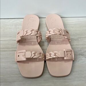 Gucci Pink Sandals with Braided Straps